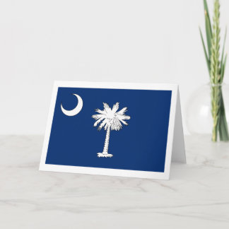 Carte de voeux Drapeau de Caroline du Sud
