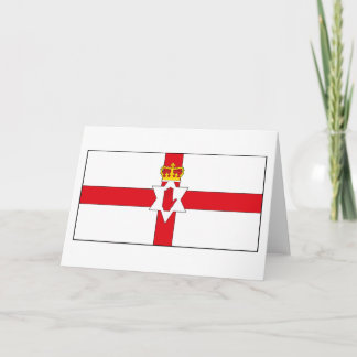 Carte de voeux drapeau d'Irlande du Nord (léger)