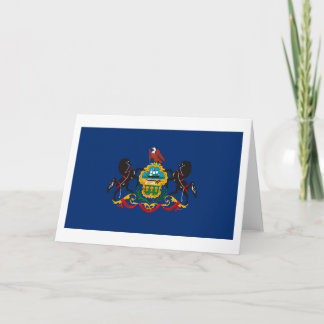 Carte de voeux Drapeau Pennsylvanie