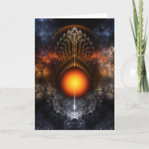 Carte de voeux Dream Orb Fractal Art