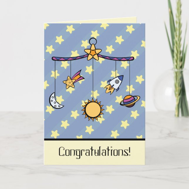 Carte de voeux Dreams of Space Mobile (Devant)