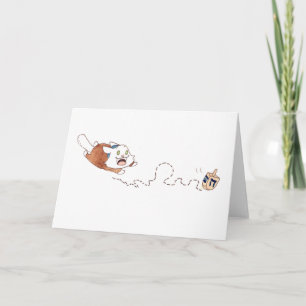 Carte de voeux Dreidel de Lupin