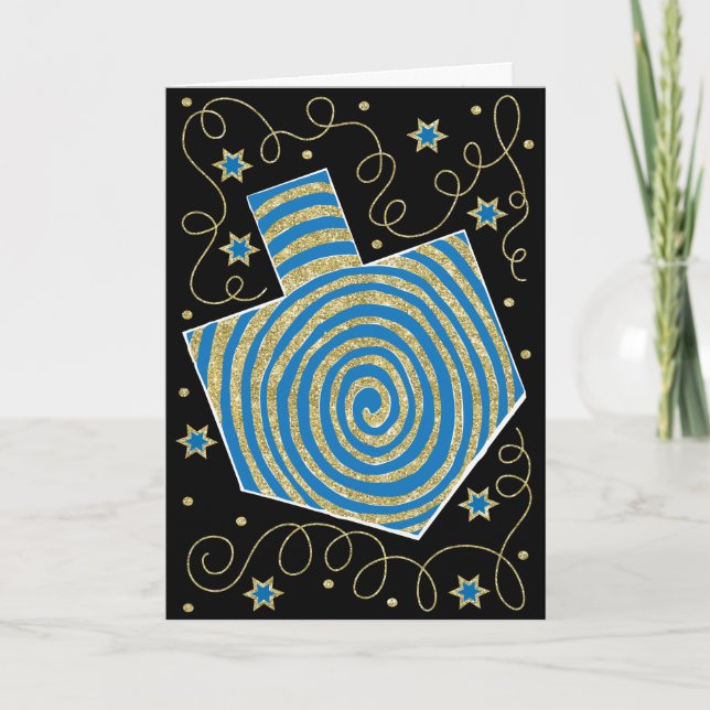 Carte de voeux "Dreidel Pinwheel" avec Enveloppe (Devant)