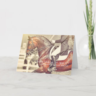 Carte de voeux DRESSAGE MEILLEURE