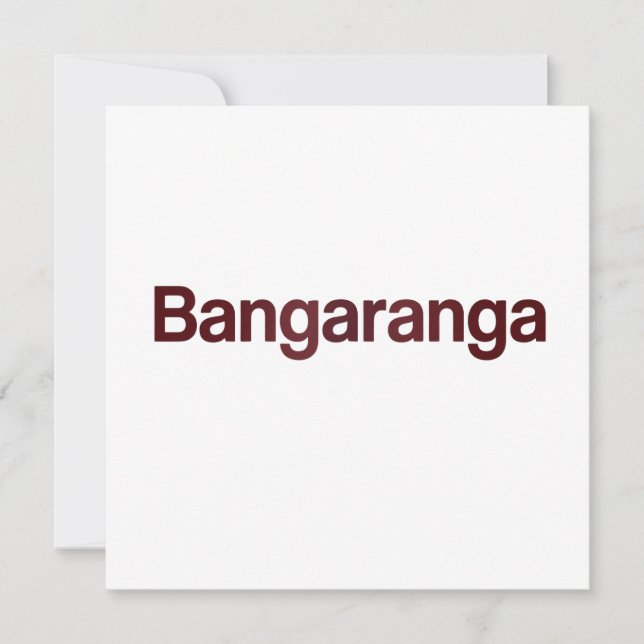 Carte de vœux drôle Bangaranga | Mème rétro origin (Devant)