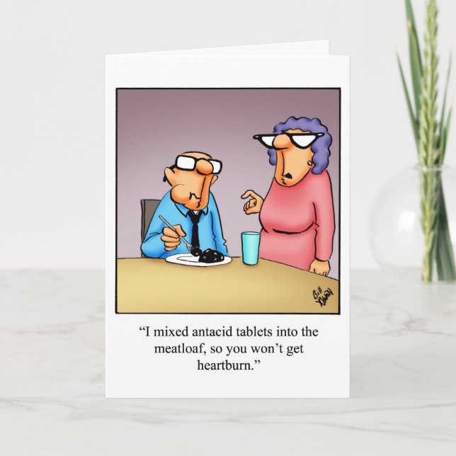 Carte de vœux drôle d'anniversaire Humour (Devant)