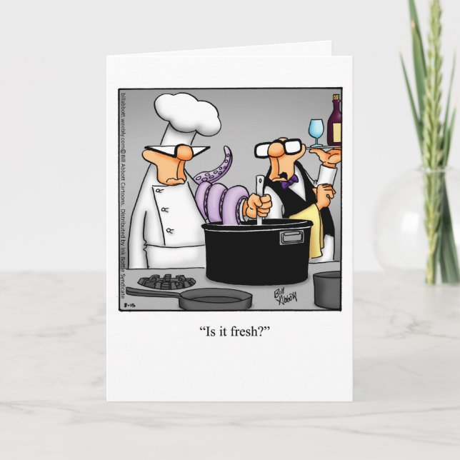 Carte de vœux drôle d'anniversaire pour elle (Devant)