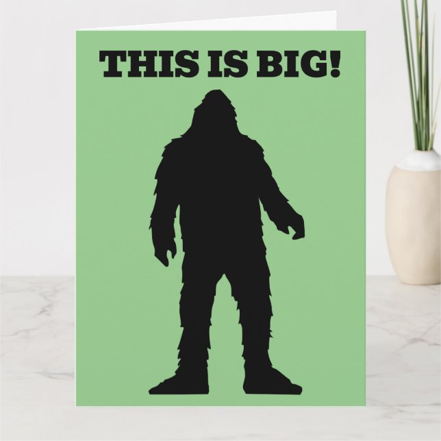 Carte de vœux drôle de BIGFOOT pour la Fête des Pè (Devant)