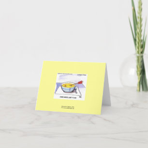 Carte de vœux drôle de dessin animé Custards Last