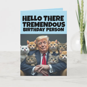 CARTE DE VOEUX DRÔLE DE DONALD TRUMP CHAT