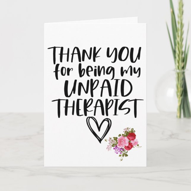 Carte de vœux drôle de fleurs pour meilleure amie (Devant)