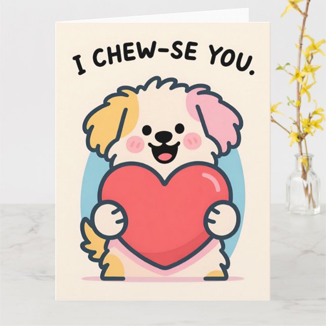 Carte de vœux drôle de la Saint-Valentin pour l'am (Fleur jaune)