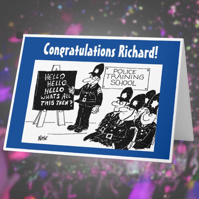 Carte de vœux drôle de l'école de formation de la  (Créateur téléchargé)