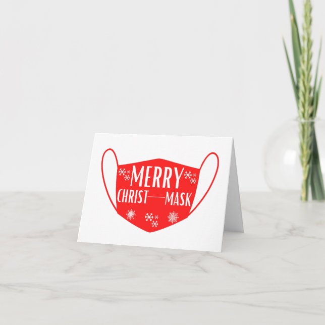 Carte de vœux drôle de Noël joyeux (Devant)