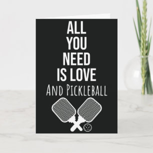 Carte de vœux drôle de Pickleball pour joueur ou a
