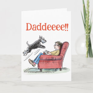 Carte de vœux drôle de Schnauzer pour la fête des