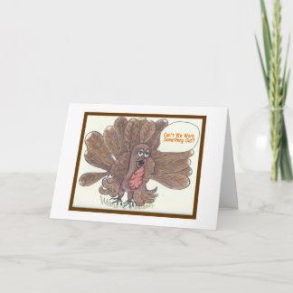 Carte de voeux drôle de thanksgiving de la Turquie