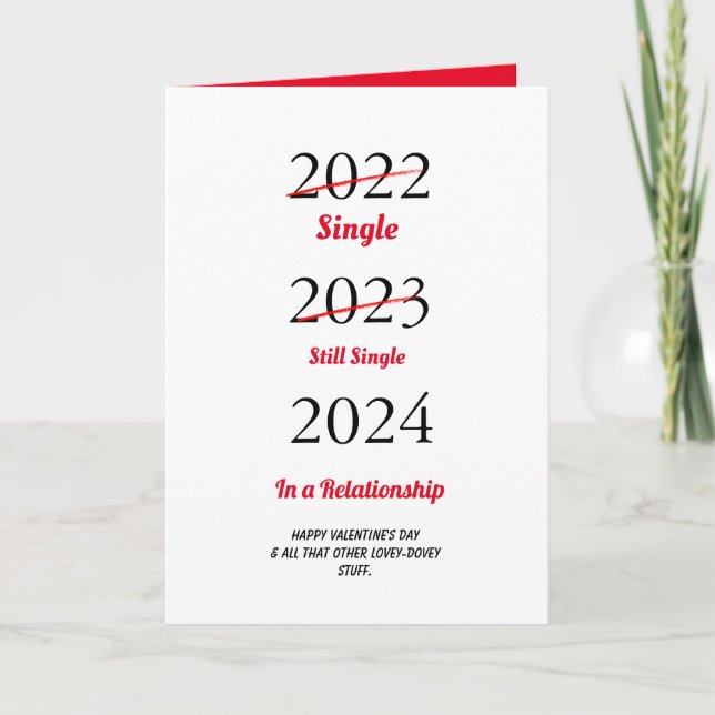 Carte de vœux drôle et joyeuse Saint-Valentin (Devant)