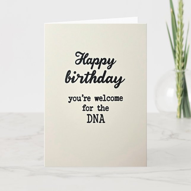 Carte de vœux drôle pour anniversaire (Devant)