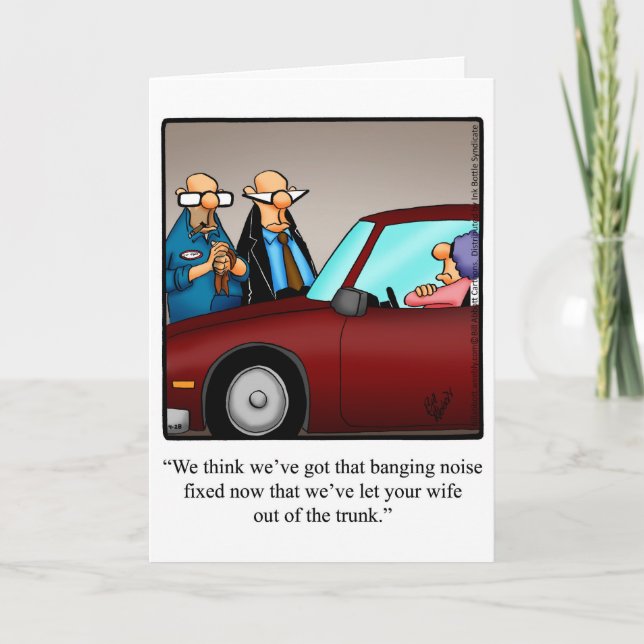 Carte de vœux drôle pour anniversaire de mariage (Devant)