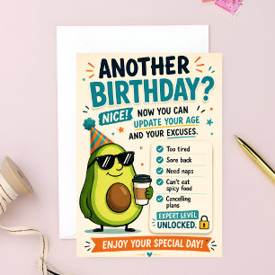 Carte de voeux drôle pour un anniversaire vieillis