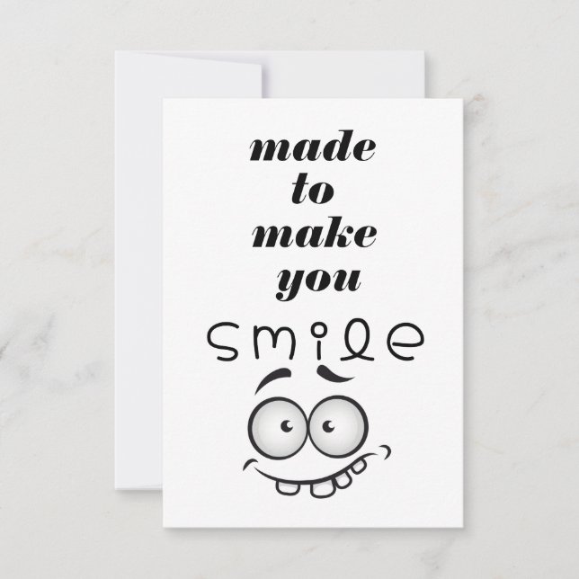Carte de vœux drôle pour vous faire sourire (Devant)