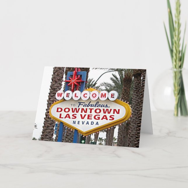 Carte de voeux du centre de Las Vegas (Devant)