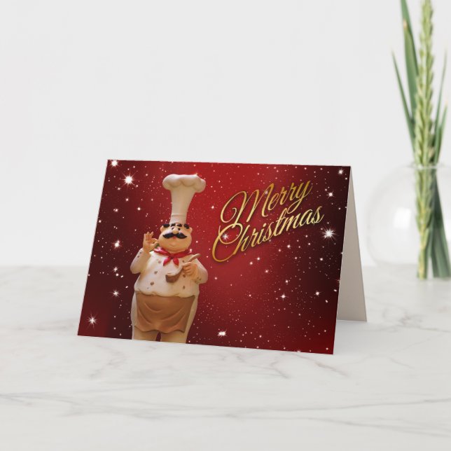 carte de voeux du chef de noël (Devant)