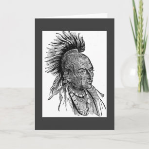 Carte de voeux du chef indien