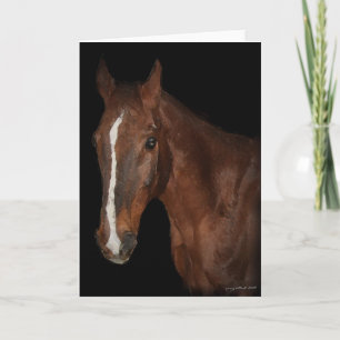 Carte de voeux du cheval I