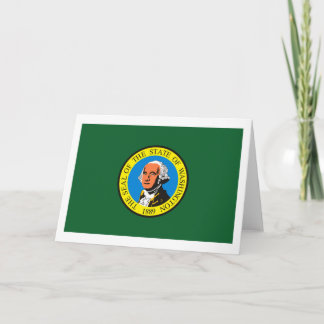 Carte de voeux du drapeau de Washington
