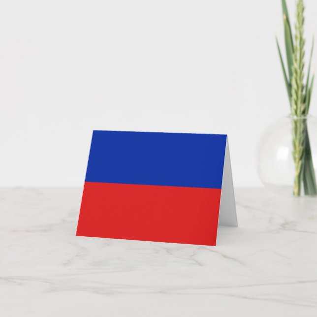 Carte de vœux du drapeau d'Haïti (Devant)