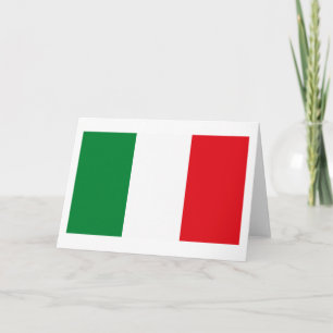 Carte de voeux du drapeau italien