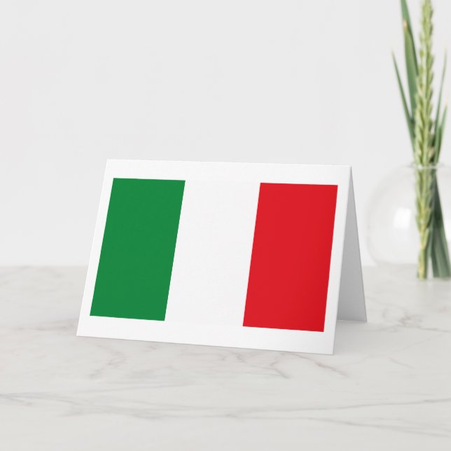Carte de voeux du drapeau italien (Devant)