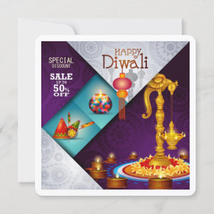 Carte de voeux du festival de Diwali