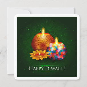 Carte de voeux du festival de Diwali