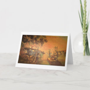 Carte de vœux du fleuve Mississippi