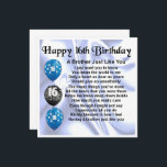 Carte de voeux du frère 16e anniversaire<br><div class="desc">Une grande carte à un frère pour son 16e anniversaire</div>