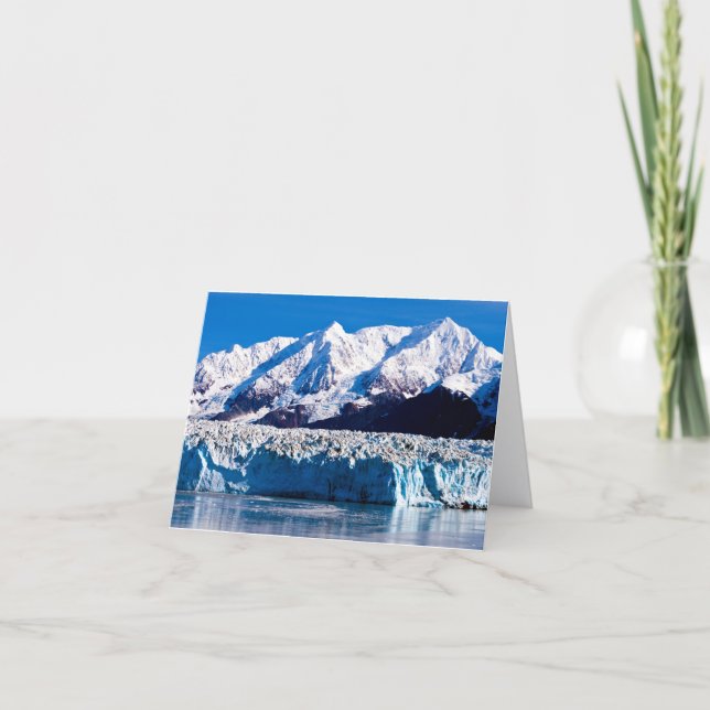 Carte de vœux du glacier Hubbard, Alaska (Devant)