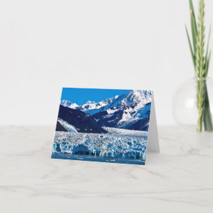 Carte de vœux du glacier Hubbard, Alaska