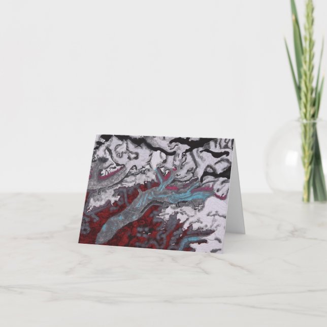 Carte de voeux du glacier Susitna (Devant)