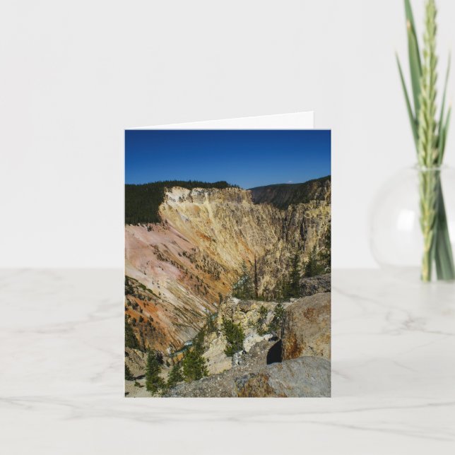 Carte de voeux du Grand Canyon de Yellowstone (Devant)