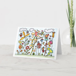Carte de voeux du jardin d'été