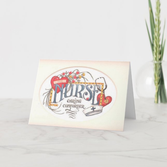 Carte de voeux du jour de l'infirmière (Devant)