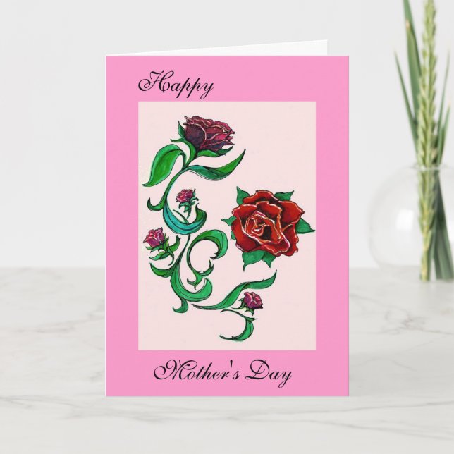 Carte de voeux du jour de mère (Devant)