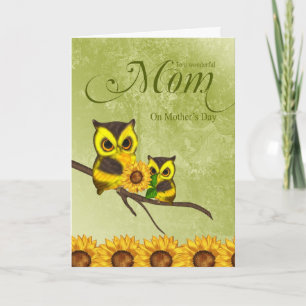 Carte de voeux du jour de mère de maman avec des