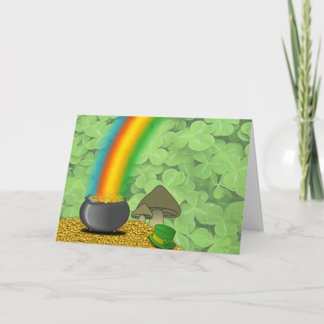 Carte de voeux du jour de St Patrick (Devant)