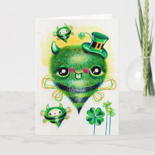 Carte de voeux du jour de St Patrick d'insecte de