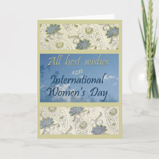 Carte de voeux du jour des femmes internationales