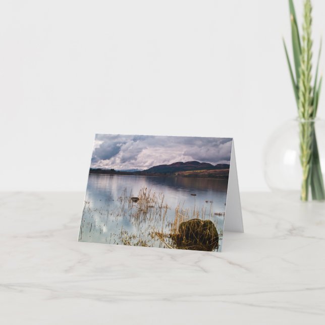 Carte de vœux du lac de Menteith, Écosse (Devant)